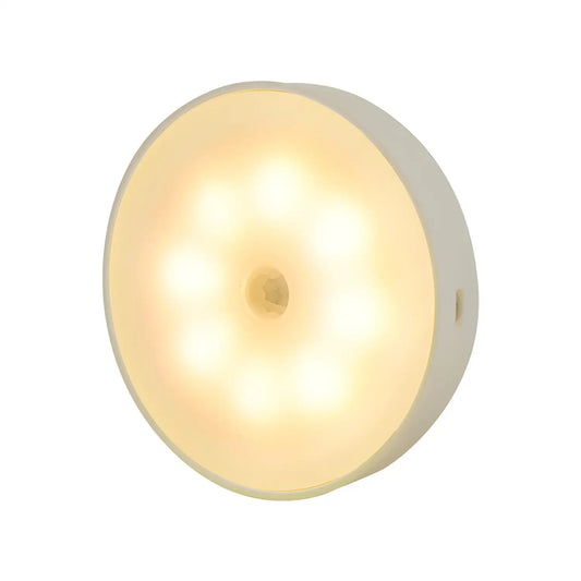 PIR rörelsesensor LED nattlampa, USB uppladdningsbar