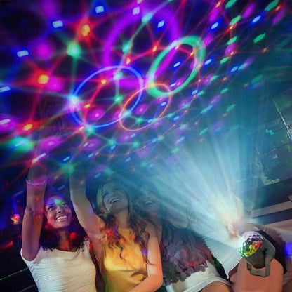 Bärbar discobelysning med LED och ljudfunktion för dans, DJ och evenemang