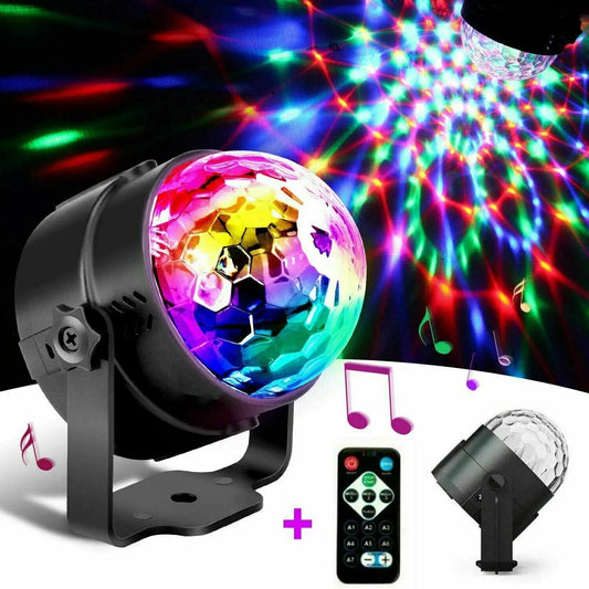 Bärbar discobelysning med LED och ljudfunktion för dans, DJ och evenemang