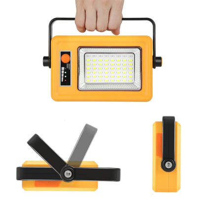 Bärbar sollykta LED strålkastare - USB uppladdningsbar campinglampa