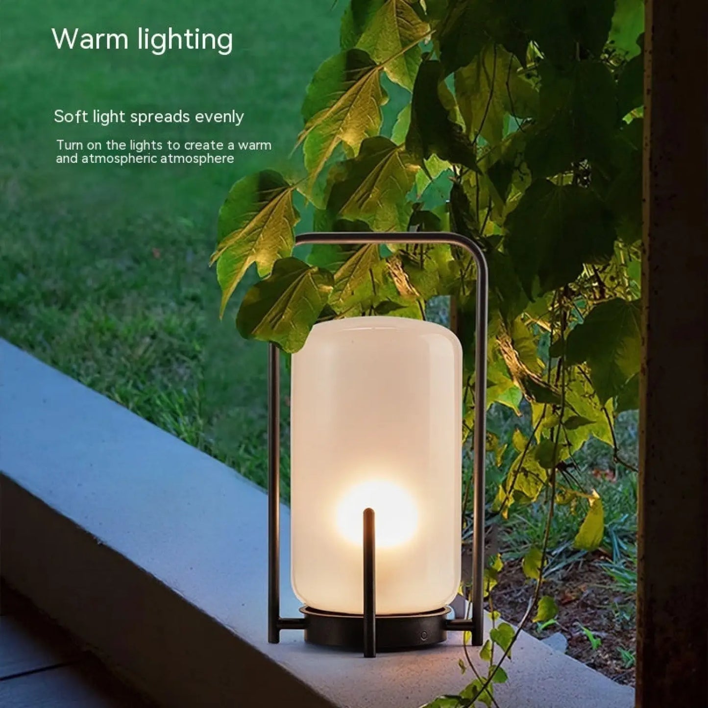 Bärbar solcellsdriven trädgårdslampa för utomhusmiljö