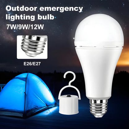 Bärbar Vattentät Uppladdningsbar LED-lampa för Camping & Fiske