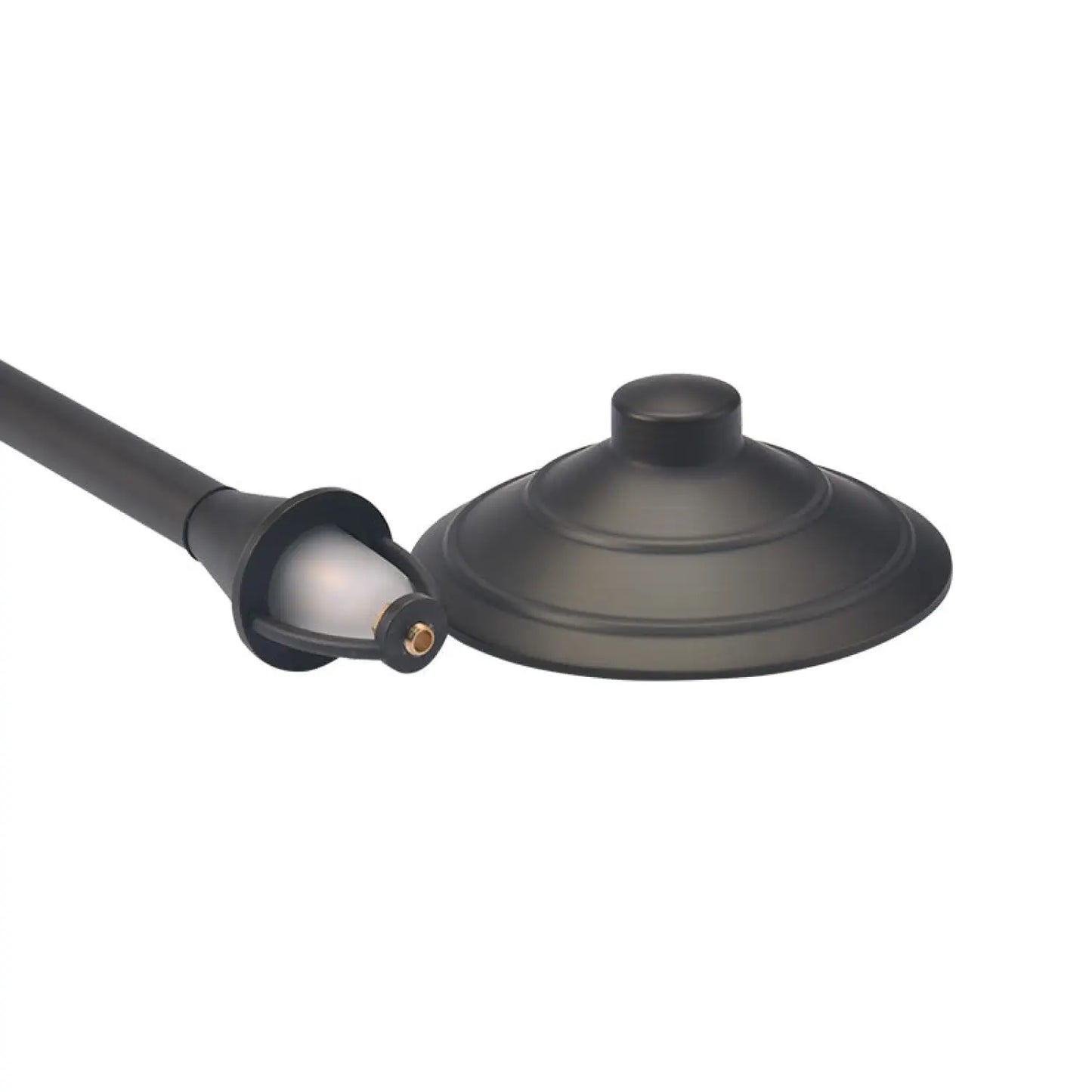 Premium stigljus landskap platt hatt gjuten mässing G4-sockel 72″ ledningskabel