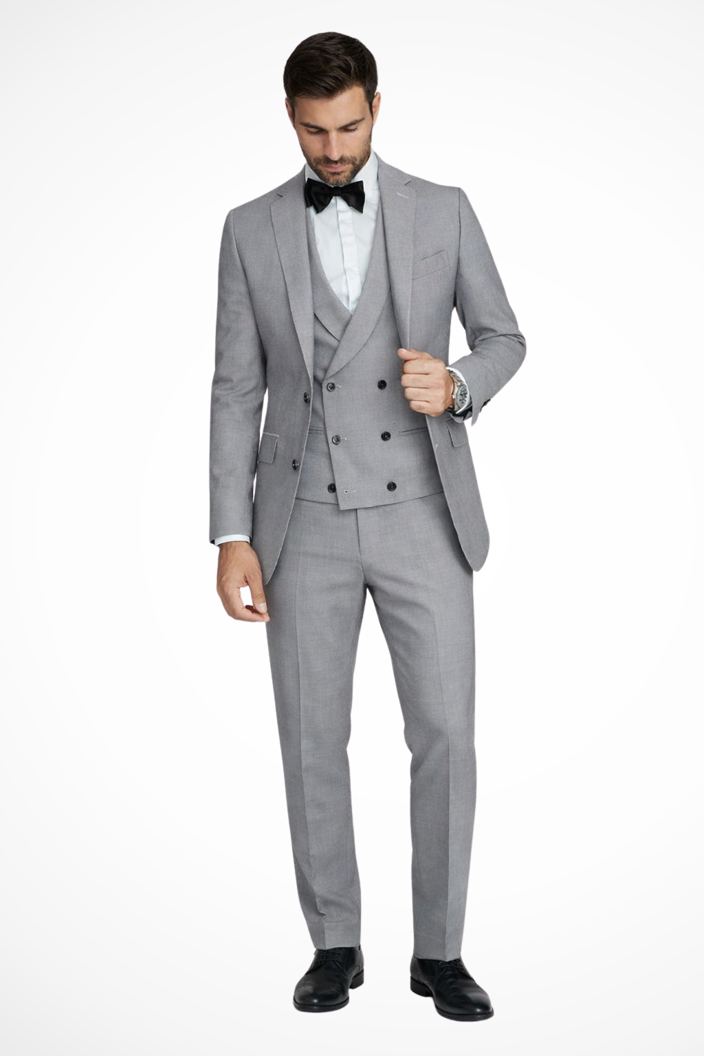 Men's Dark Green Three-Piece Suit | Tailored Wedding Formalwear - View 11
