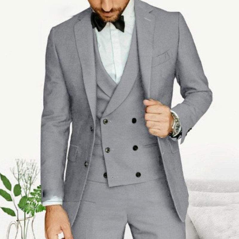 Men's Dark Green Three-Piece Suit | Tailored Wedding Formalwear - View 9