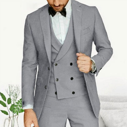 Men's Dark Green Three-Piece Suit | Tailored Wedding Formalwear - View 9