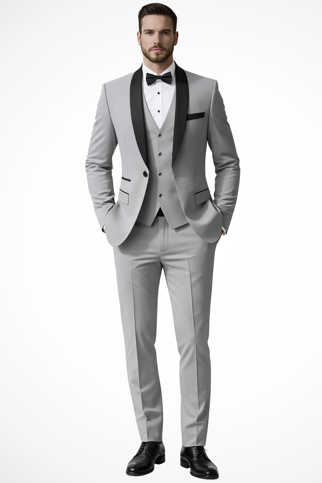 Men's Suit | Elegant Three-Piece Tailored Summer Wedding Attire - View 1