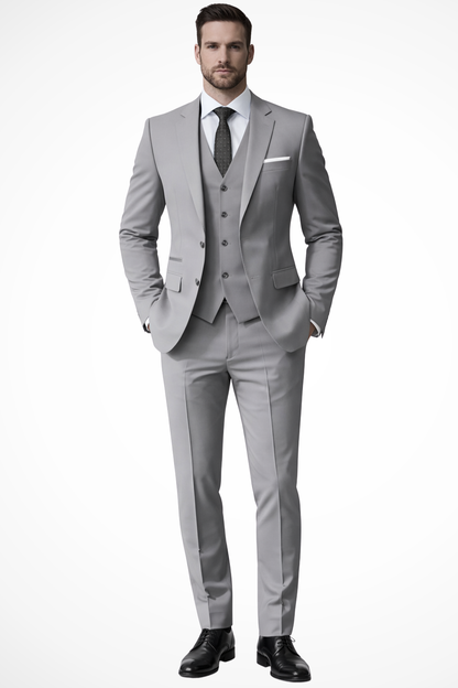Men's Suit | Elegant Three-Piece Tailored Summer Wedding Attire - View 7