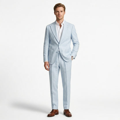 Men's Suit Two-Piece Set | Tailored Black Formal Wedding Suit - View 1