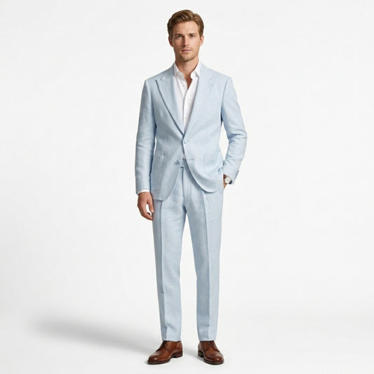 Men's Suit Two-Piece Set | Tailored Black Formal Wedding Suit - View 1
