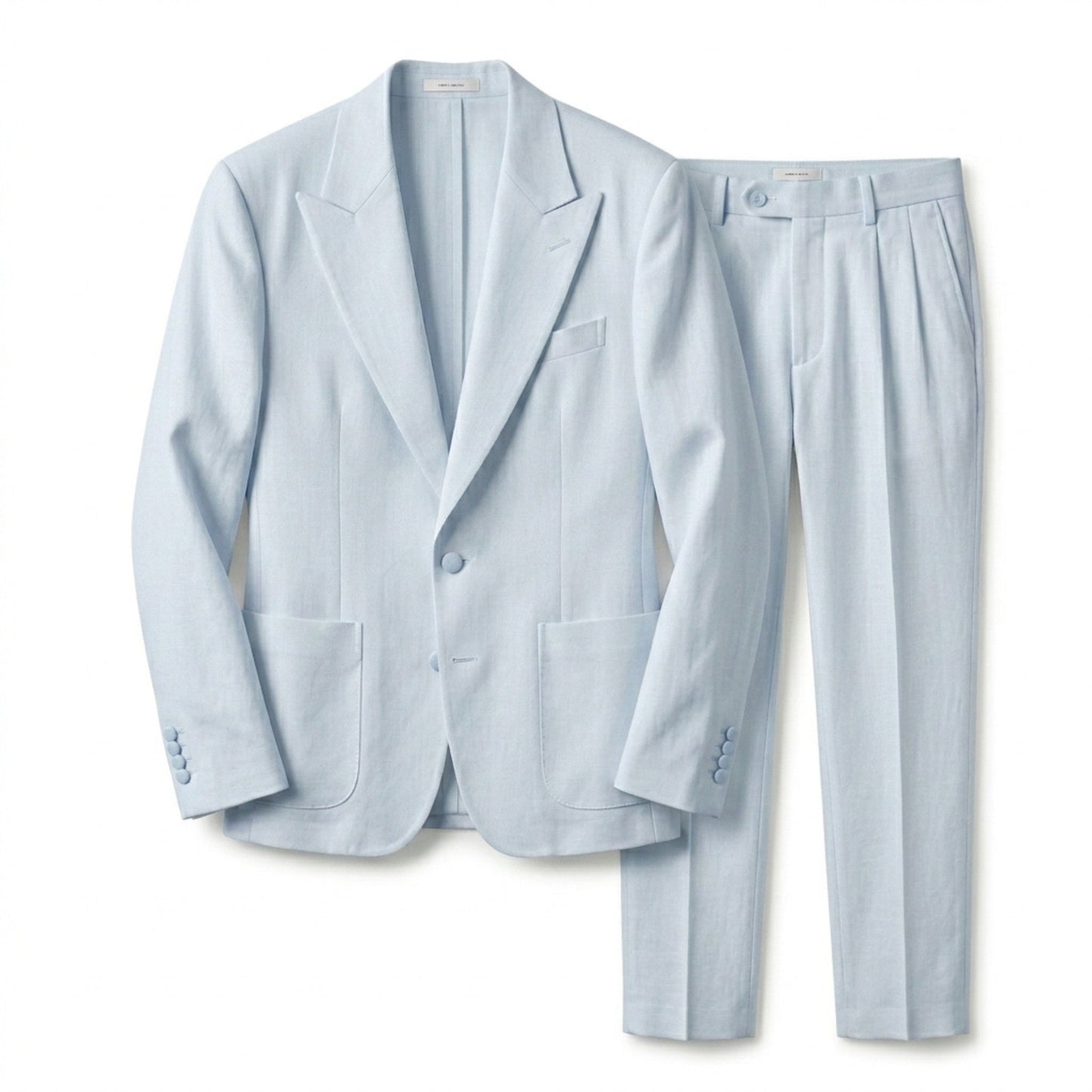Men's Suit Two-Piece Set | Tailored Black Formal Wedding Suit - View 2