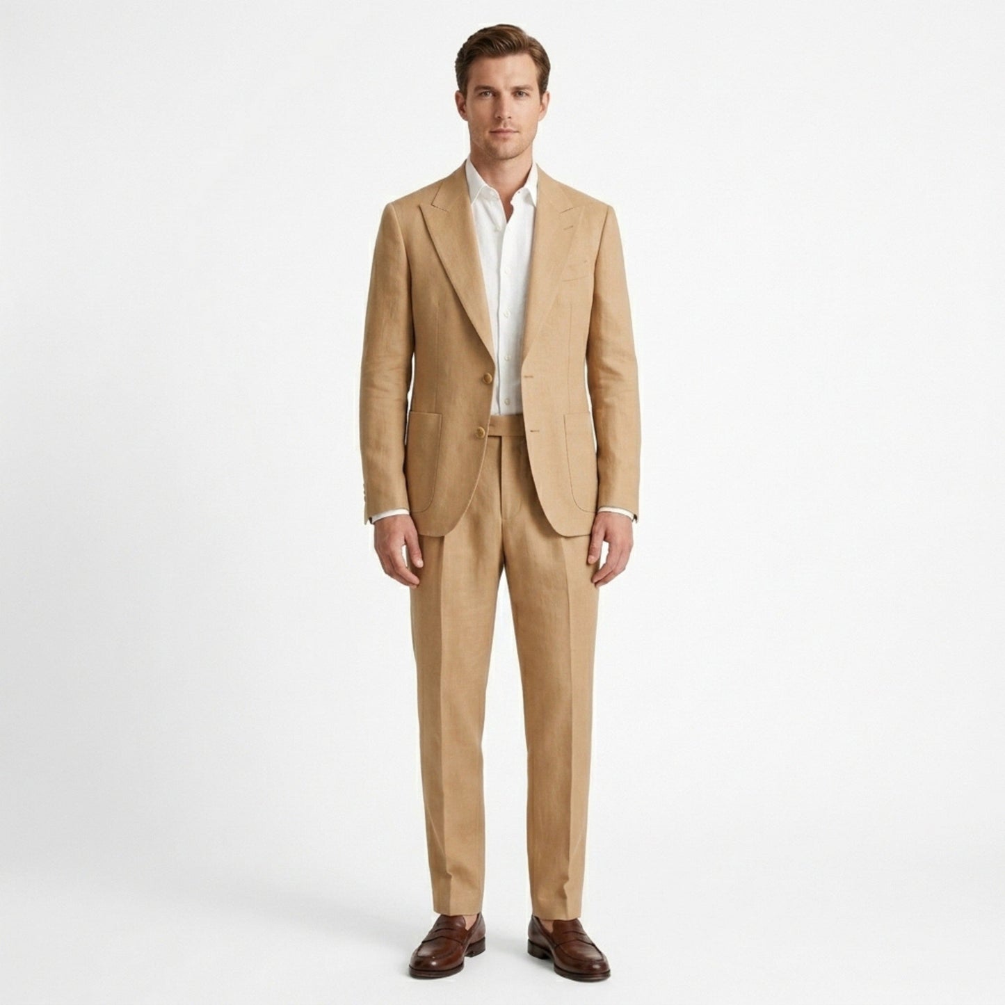 Men's Suit Two-Piece Set | Tailored Black Formal Wedding Suit - View 4