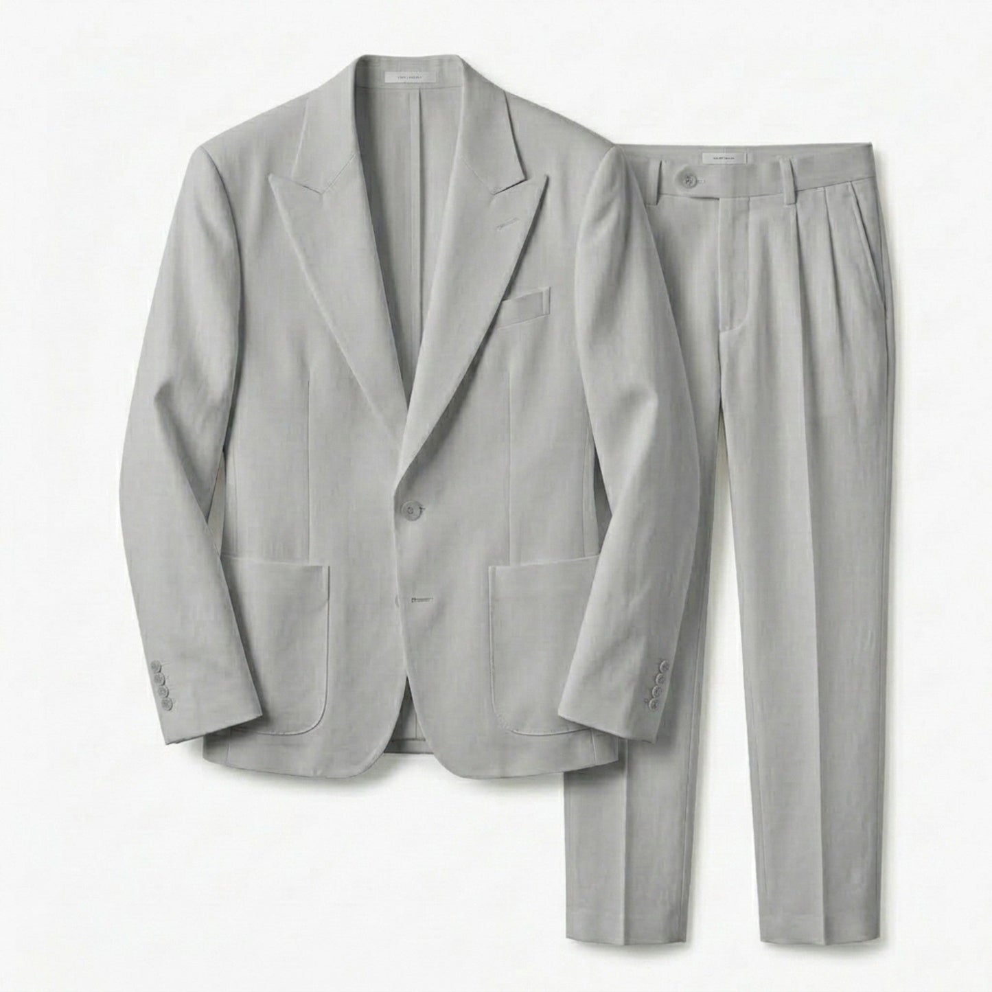 Men's Suit Two-Piece Set | Tailored Black Formal Wedding Suit - View 5
