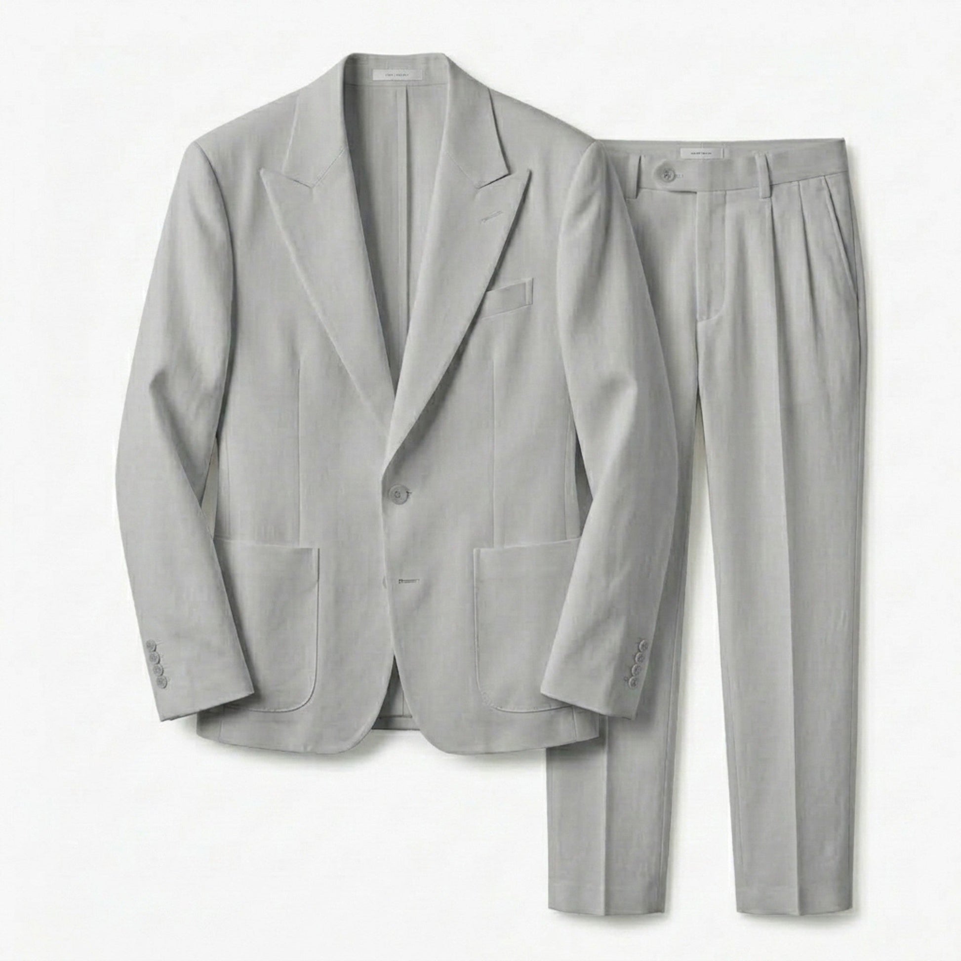 Men's Suit Two-Piece Set | Tailored Black Formal Wedding Suit - View 5
