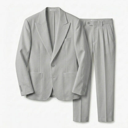 Men's Suit Two-Piece Set | Tailored Black Formal Wedding Suit - View 5