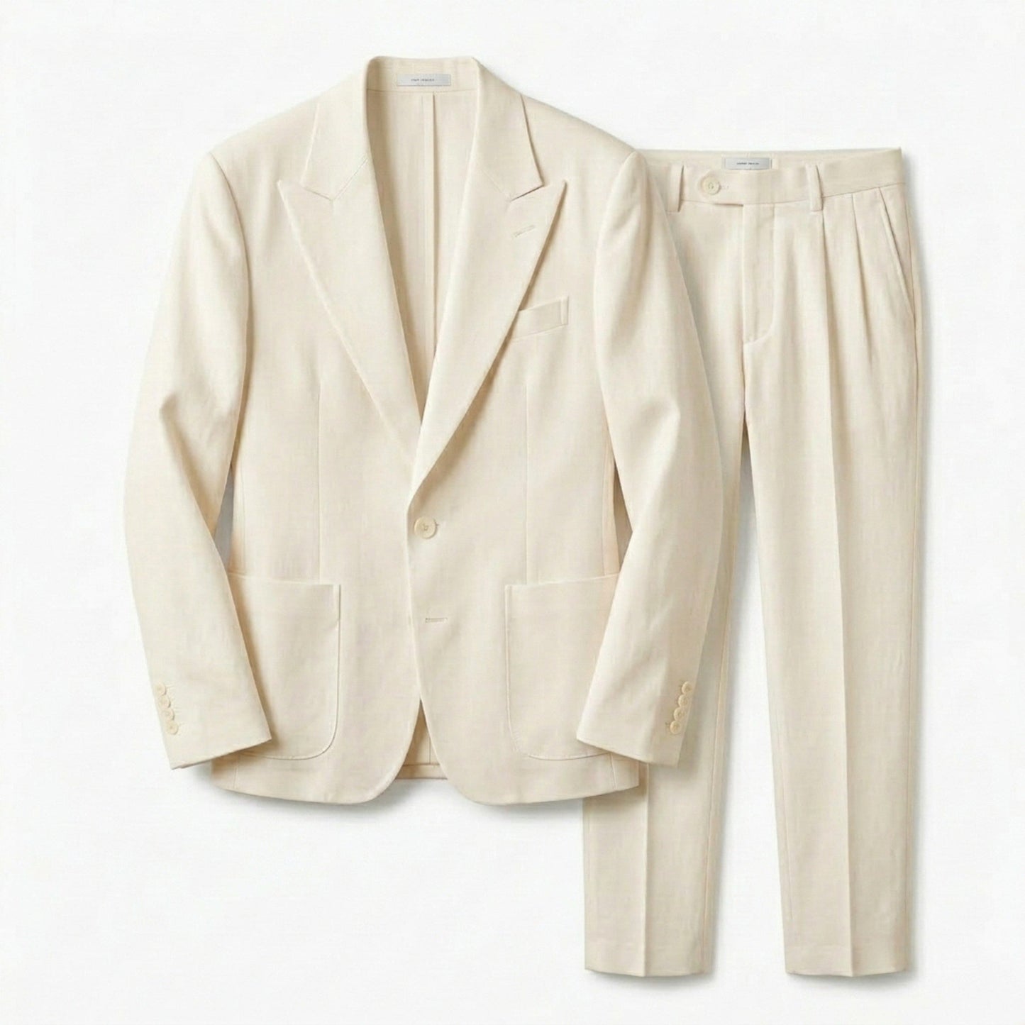 Men's Suit Two-Piece Set | Tailored Black Formal Wedding Suit - View 6