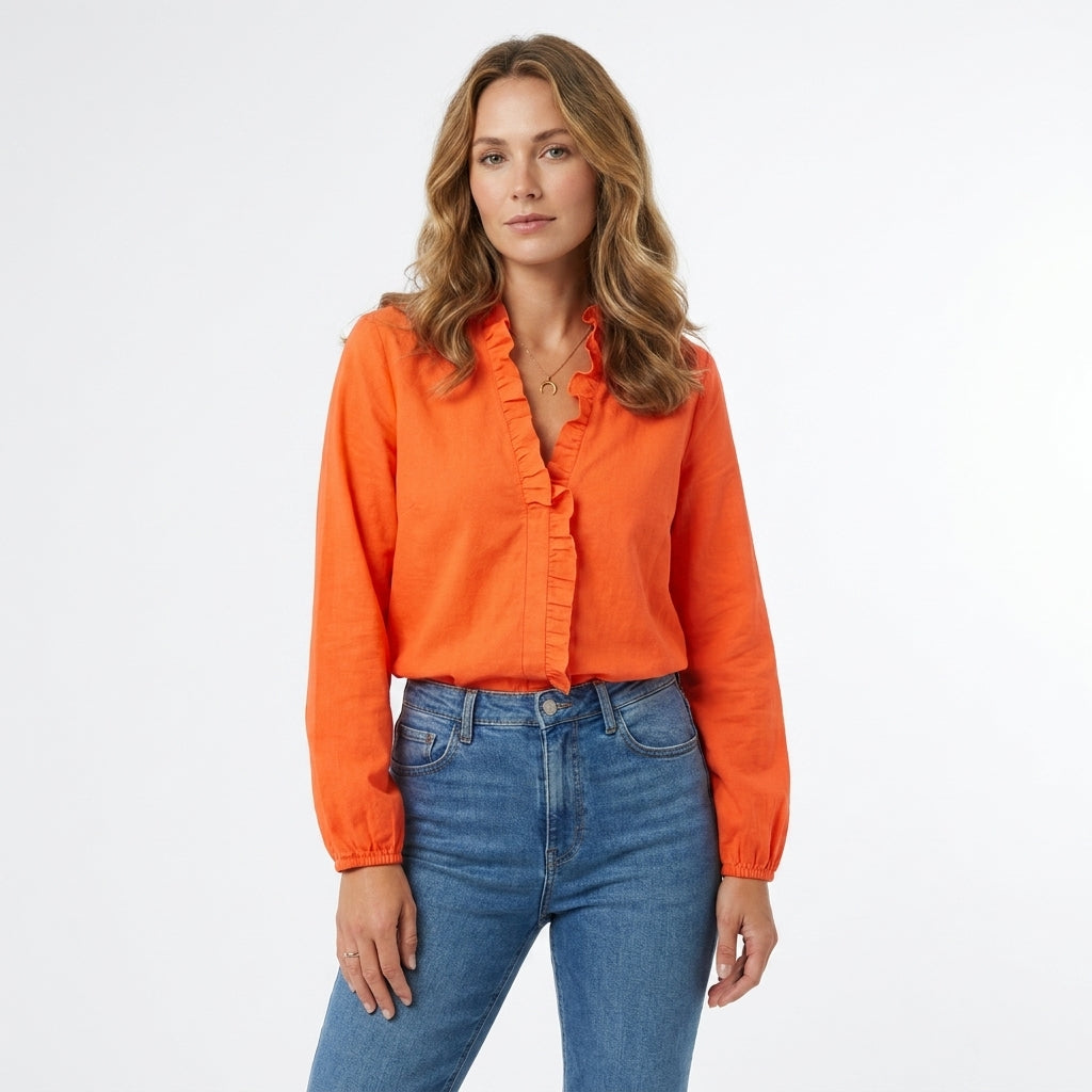 Elegant Plus Size Ruching Blouse | Versatile Women's Top - View 2