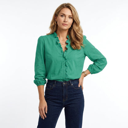 Elegant Plus Size Ruching Blouse | Versatile Women's Top - View 6