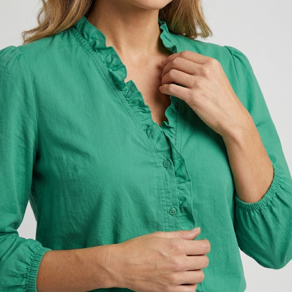 Elegant Plus Size Ruching Blouse | Versatile Women's Top - View 7