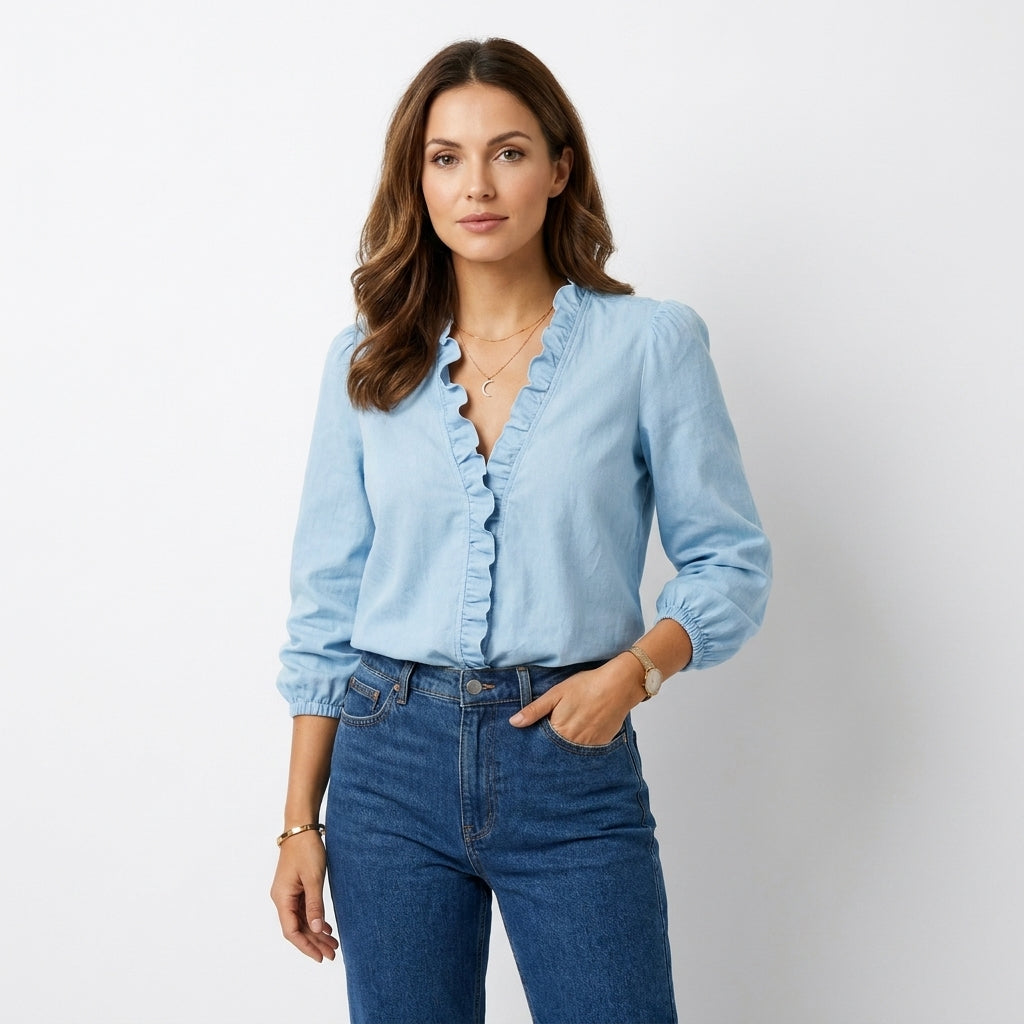 Elegant Plus Size Ruching Blouse | Versatile Women's Top - View 8