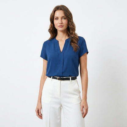 Elegant Plus Size Chiffon Blouse | Versatile Summer Style - View 5