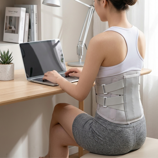 Back Brace Support | Adjustable Steel Plate Posture Corrector - View 1