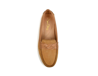 PIPER leren rijloafer camel