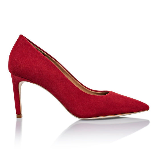 Deborah 2.0 Rosso Caldo Kid Camoscio