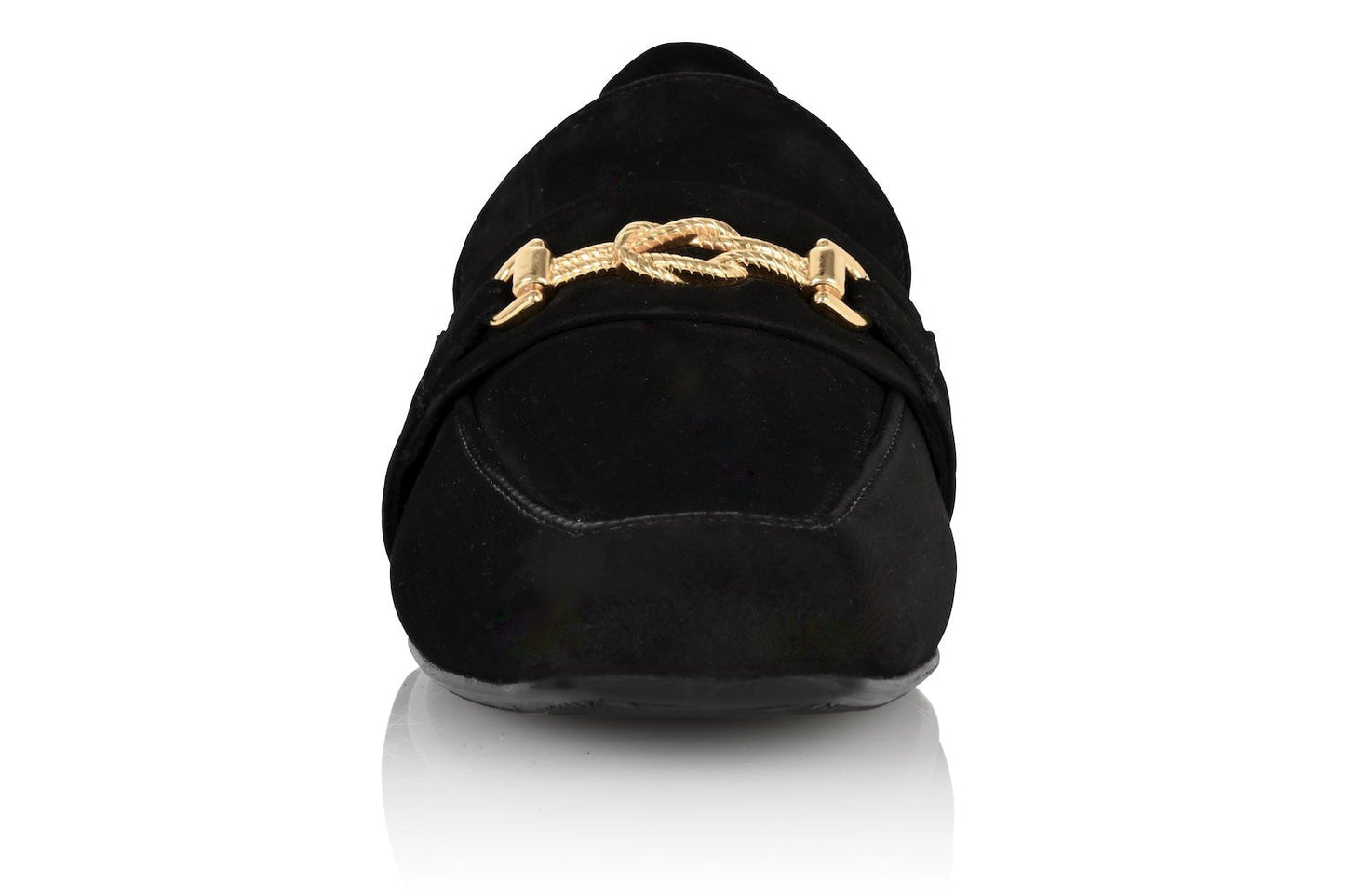 Adonis Schwarzer Nubukleder Slipper