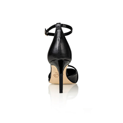 Desiree svart nappa / svart lack