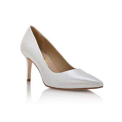 Deborah Silver Mesh Leder