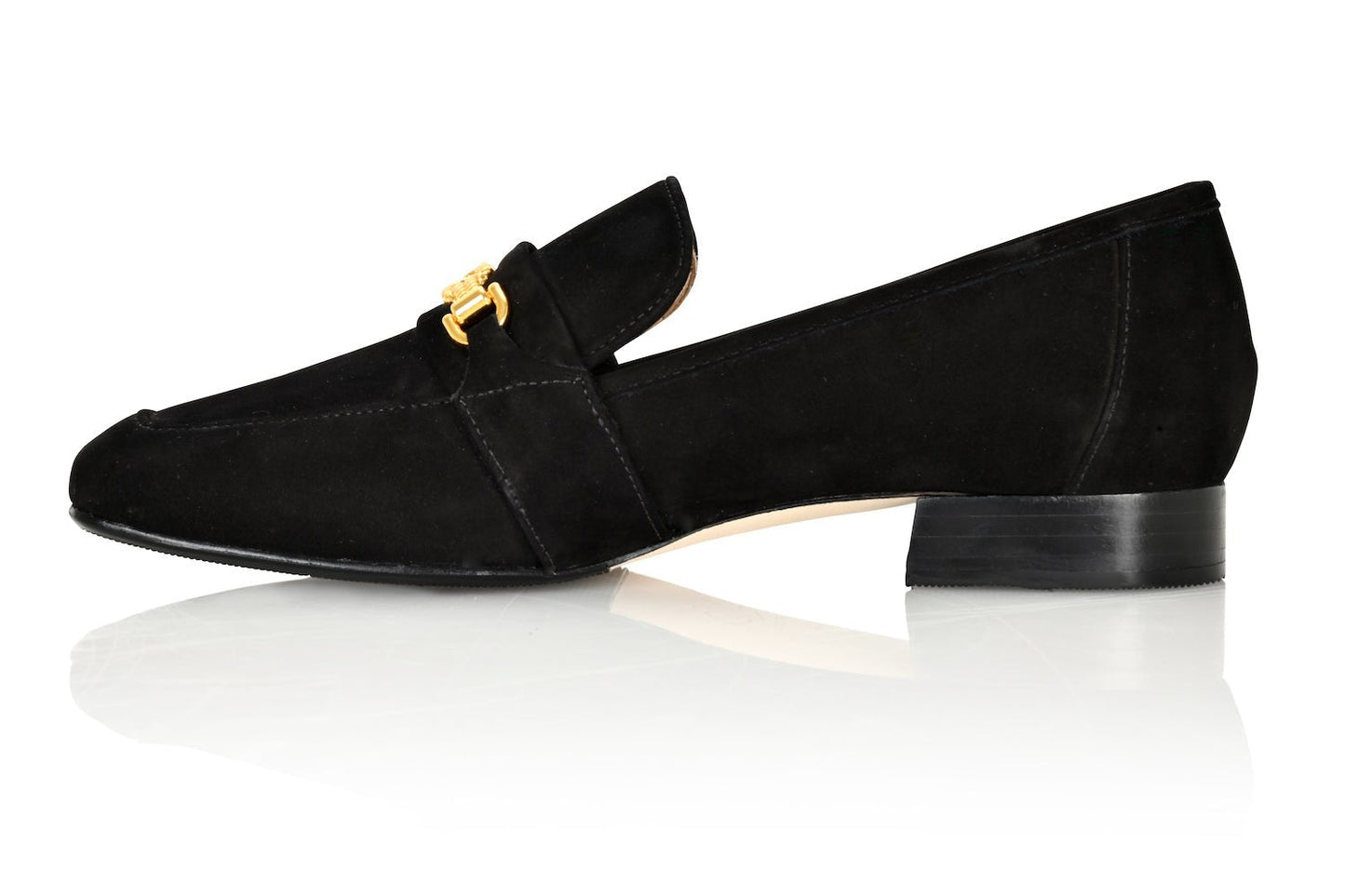 Adonis Schwarzer Nubukleder Slipper