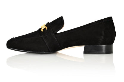 Adonis Schwarzer Nubukleder Slipper