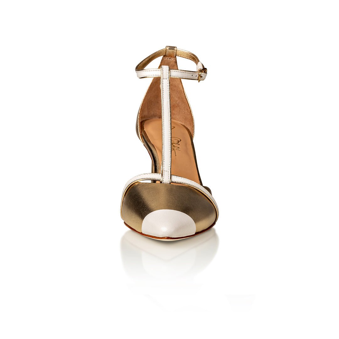Desiree Guld / Off White Nappa