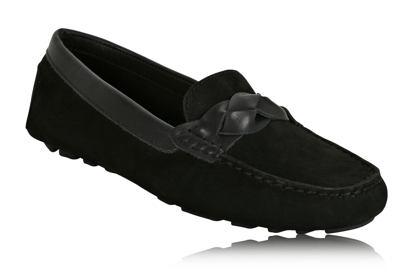 PIPER Läder Körsko Loafer Svart