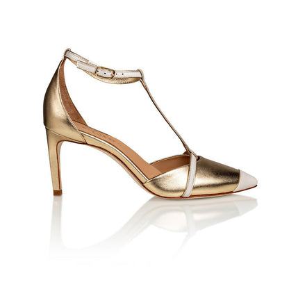 Desiree Guld / Off White Nappa