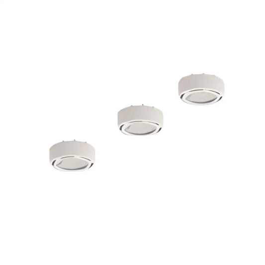 Pucklampor 12W 120V 3000K Dimmbara Set med Monteringsalternativ & Stickkontakt