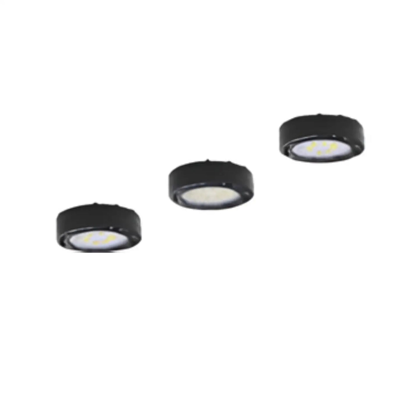 Pucklampor 12W 120V 3000K Dimmbara Set med Monteringsalternativ & Stickkontakt