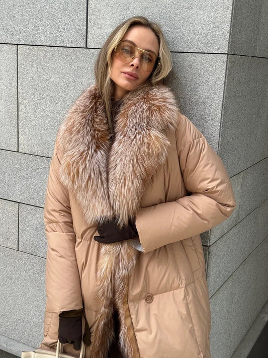 Äkta Polar Fox Premium Dunparkasjacka