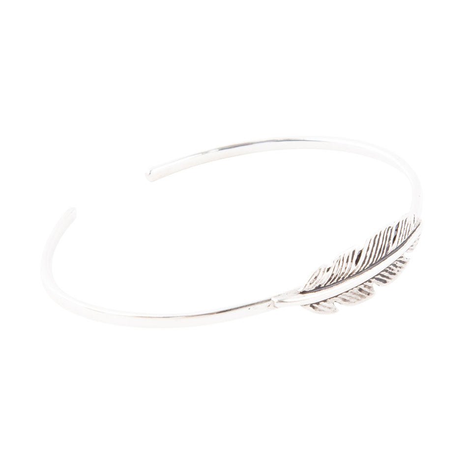 Bracciale a polsino con piuma Sterling Quill