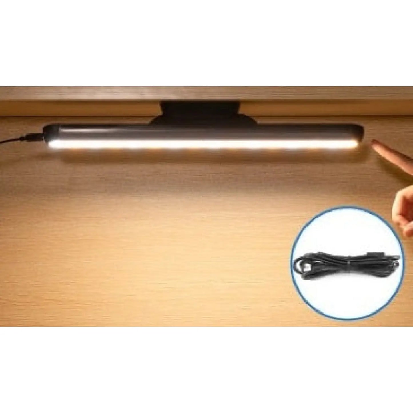 Uppladdningsbar skrivbordslampa med magnetisk bas och LED-glöd