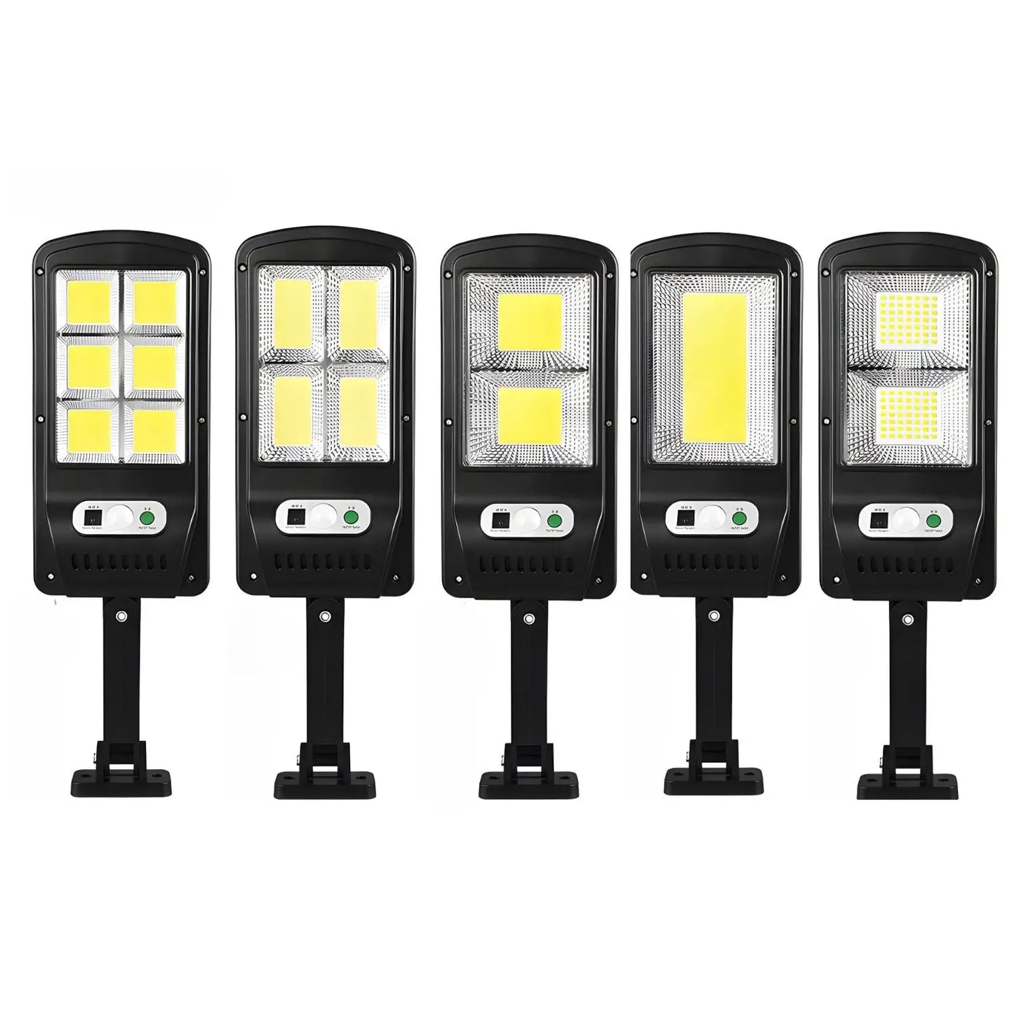 Fjärrstyrd solcells gatulampa med rörelsesensor och LED-ljus