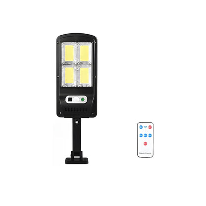 Fjärrstyrd solcells gatulampa med rörelsesensor och LED-ljus