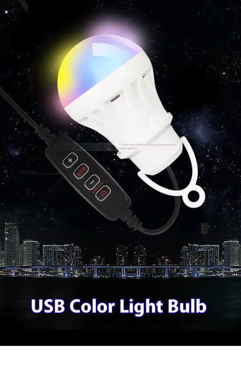 Fantastisk färgad LED-lampa med 5V mobilström för kraftfull belysning