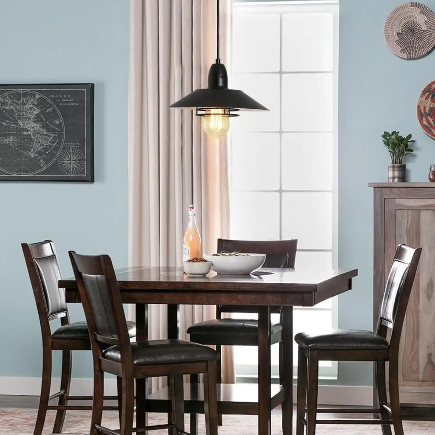 Rustic Adjustable Metal Vintage Pendant Lights for Indoor Spaces