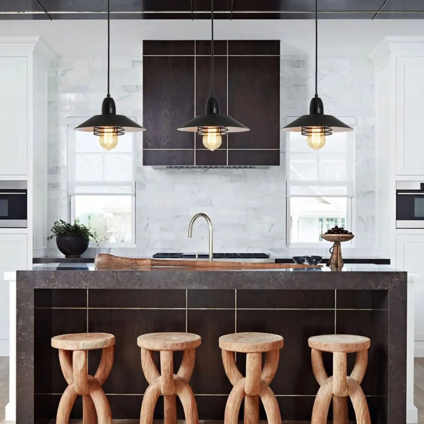 Rustic Adjustable Metal Vintage Pendant Lights for Indoor Spaces