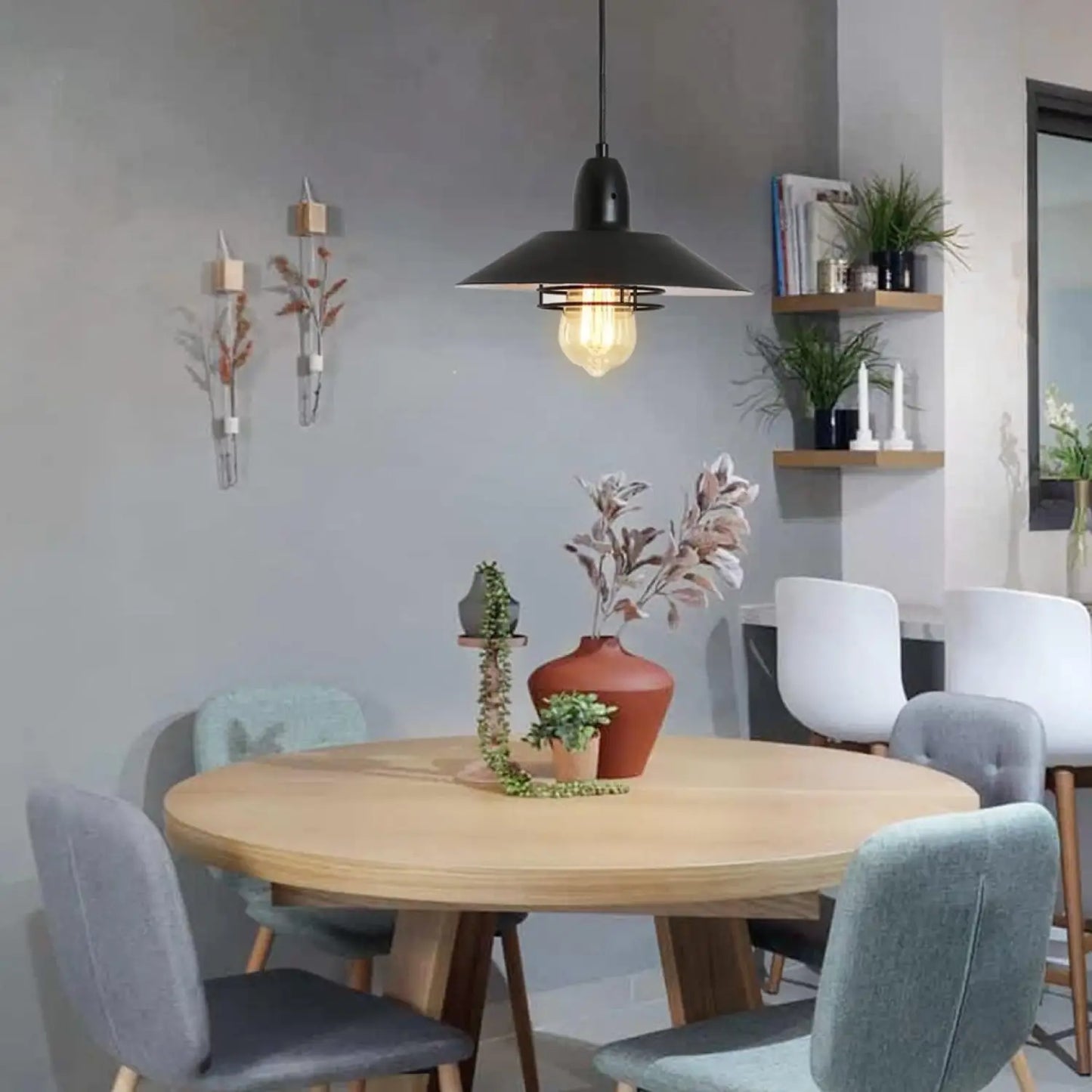 Rustic Adjustable Metal Vintage Pendant Lights for Indoor Spaces