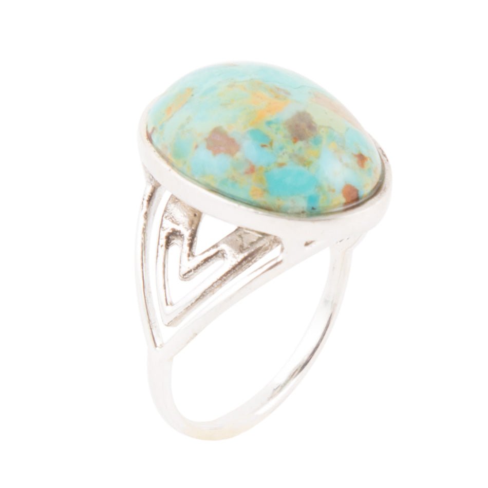 Anello di Raffinata Rustica - Turchese