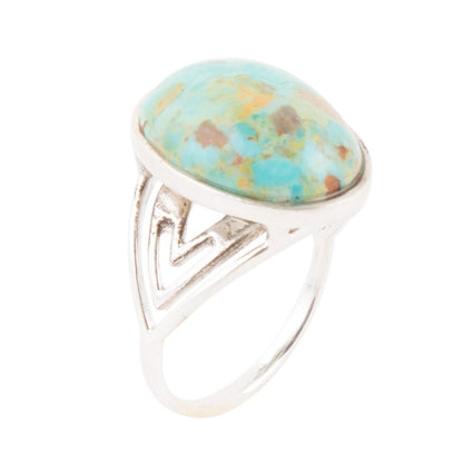 Anello di Raffinata Rustica - Turchese