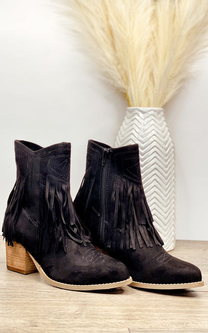 Sandra Fransen-Stiefeletten in Schwarz